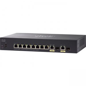Cisco 10-Port Gigabit PoE Managed Switch - Refurbished SG350-10MP-K9NA-RF SG350-10MP