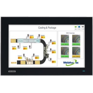 Advantech 15.6" WXGA Industrial Monitor with PCAP Touch Control, Direct VGA, and DVI Ports FPM-7151W-P3AE FPM-7151W