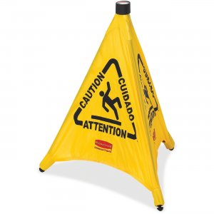 Rubbermaid Commercial 30" Pop-Up Caution Safety Cone 9S0100YLCT RCP9S0100YLCT