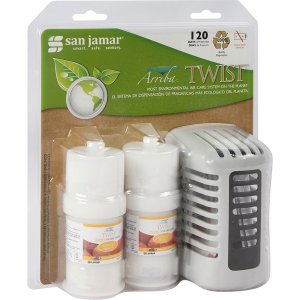 San Jamar Twist Air Care Dispenser Kit WP1202MBCT SJMWP1202MBCT