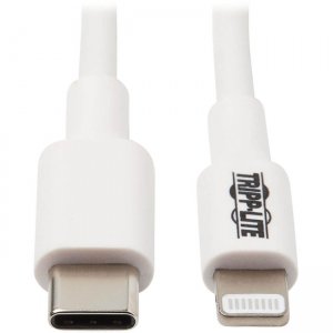 Tripp Lite USB-C to Lightning Cable (M/M), White, 3 ft. (0.9 m) M102-003-WH