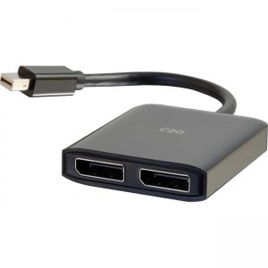 C2G Mini DisplayPort to DisplayPort x2 Monitor Splitter - 4K MST Hub 54290