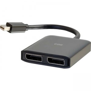 C2G Mini DisplayPort to DisplayPort Display Splitter - Dual Monitor Adapter 54290