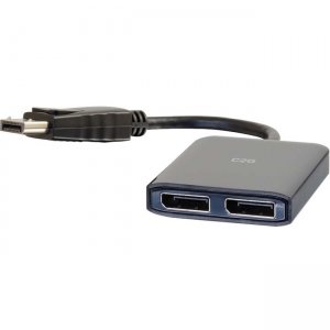 C2G DisplayPort to DisplayPort Display Splitter - Dual Monitor Adapter 54291
