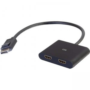 C2G DisplayPort to HDMI Display Splitter - Dual Monitor Adapter Converter 54293