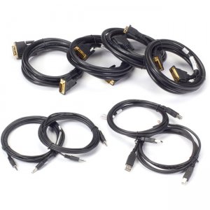 Black Box Secure Secure KVM Dual-Head DVI-I Cable Kit - 10-ft SKVMCBL-DHDVI-10