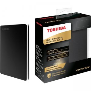 Toshiba Canvio Slim Portable External Hard Drive HDTD310XK3DA