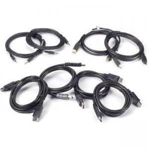 Black Box Secure Secure KVM Dual-Head DisplayPort Cable Kit - 10-ft SKVMCBL-DHDP-10