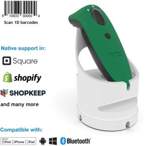 Socket Mobile SocketScan® , Laser Barcode Scanner, Green & White Charging Dock CX3526-2129 S730