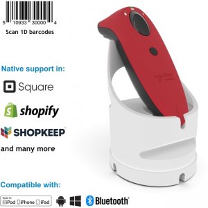 Socket Mobile SocketScan® , Laser Barcode Scanner, Red & White Charging Dock CX3525-2127 S730