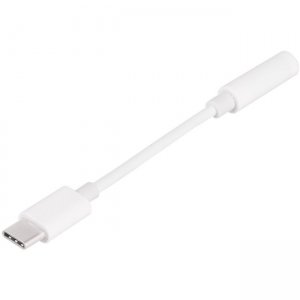 4XEM USB-C Male TO 3.5MM Female Adapter White 4XUSBC35MMW