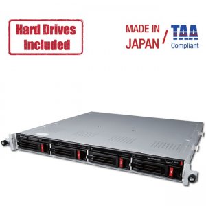 Buffalo TeraStation 3410RN Rackmount 8 TB NAS Hard Drives Included (2 x 4TB) TS3410RN0802 TS3410RN