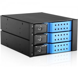iStarUSA Trayless 2x 5.25" to 3x 3.5" 12Gb/s HDD Hot-swap Rack BPN-DE230HD-BLUE BPN-DE230HD