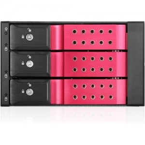 iStarUSA Trayless 2x 5.25" to 3x 3.5" 12Gb/s HDD Hot-swap Rack BPN-DE230HD-RED BPN-DE230HD