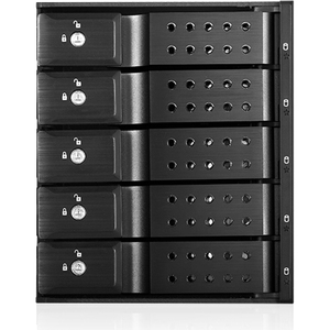 iStarUSA Trayless 3x 5.25" to 5x 3.5" 12Gb/s HDD Hot-swap Rack BPN-DE350HD-BLACK BPN-DE350HD