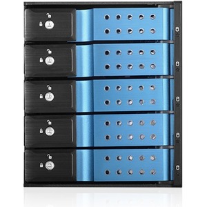 iStarUSA Trayless 3x 5.25" to 5x 3.5" 12Gb/s HDD Hot-swap Rack BPN-DE350HD-BLUE BPN-DE350HD