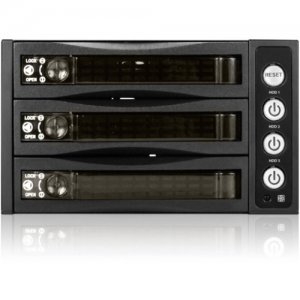 iStarUSA 2x 5.25" to 3x 3.5" 2.5" 12Gb/s HDD SSD Hot-swap Rack BPU-230HD-BPL