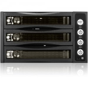 iStarUSA 2x 5.25" to 3x 3.5" 2.5" 12Gb/s HDD SSD Hot-swap Rack BPU-230HD-BPL