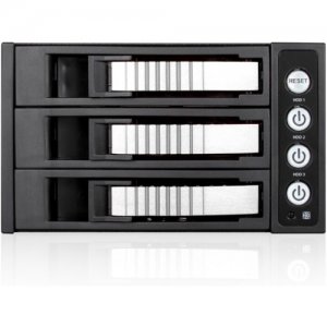 iStarUSA 2x 5.25" to 3x 3.5" 2.5" 12Gb/s HDD SSD Hot-swap Rack BPU-230HD-SILVER