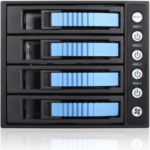 iStarUSA 3x 5.25" to 4x 3.5" 2.5" 12Gb/s HDD SSD Hot-swap Rack BPU-340HD-BLUE