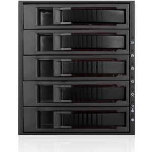 iStarUSA 3x 5.25" to 5x 3.5" 2.5" 12Gb/s HDD SSD Hot-swap Rack BPU-350HD-BLACK