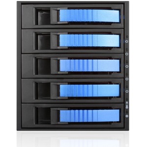 iStarUSA 3x 5.25" to 5x 3.5" 2.5" 12Gb/s HDD SSD Hot-swap Rack BPU-350HD-BLUE