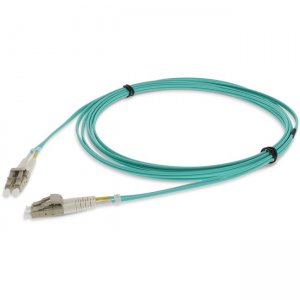AddOn 10m LC (Male) To LC (Male) Aqua OM4 Duplex Fiber LSZH-Rated Patch Cable ADD-LC-LC-10M5OM4LZ