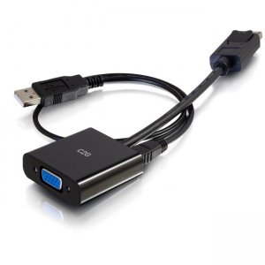 C2G 8in DisplayPort to VGA Adapter with 3.5mm Audio Male to Female 54682