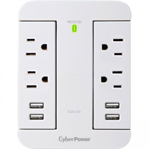 CyberPower Home Office 4-Outlet Surge Suppressor/Protector P4WSU