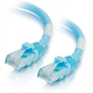 C2G 50ft Cat6a Snagless Unshielded (UTP) Network Patch Ethernet Cable-Aqua 50873