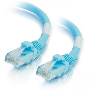 C2G 100ft Cat6a Snagless Unshielded (UTP) Network Patch Ethernet Cable-Aqua 50875