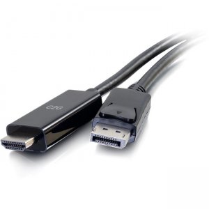 C2G 10ft DisplayPort To HDMI Adapter Cable - 4K Cable Black 50195