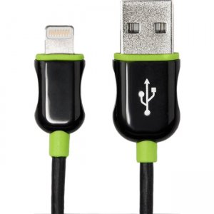 Rocstor Premium 4 ft./1.2 m. Black Lightning to USB Charge Sync Cable Y10C257-B1
