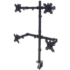 Manhattan Universal Four Monitor Mount with Double-Link Swing Arms 461566