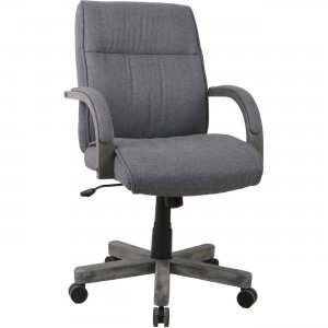 Lorell Gray Fabric High-Back Executive Chair 68569 LLR68569