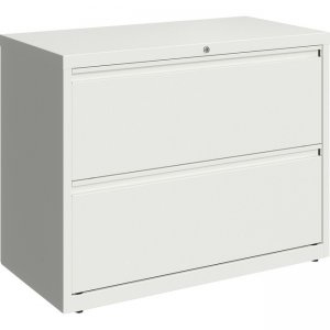 Lorell 36" White Lateral File - 2-Drawer 00029