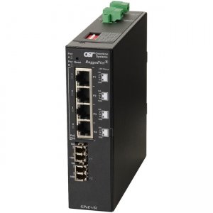 Omnitron Systems RuggedNet GPoE+/Si Ethernet Switch 9567-1-24-2Z