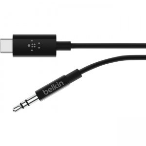 Belkin RockStar 3.5mm Audio Cable with USB-C Connector F7U079BT03-BLK