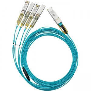 Accortec Active Fiber Hybrid Solution, Ethernet 100GbE to 4x25GbE, QSFP28 to 4xSFP28, 10m MFA7A50-C010-ACC