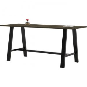 KFI Midtown Solid Wood Top Cafe Table 3696MTLFTB41