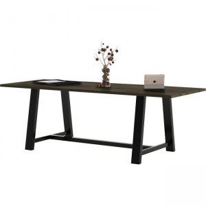 KFI 36x96" Solid Wood Top Midtown Table T3696BMTLFTB KFIT3696BMTLFTB