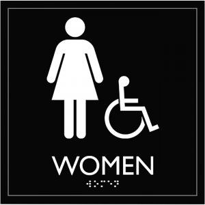 Lorell Restroom Sign 02657 LLR02657