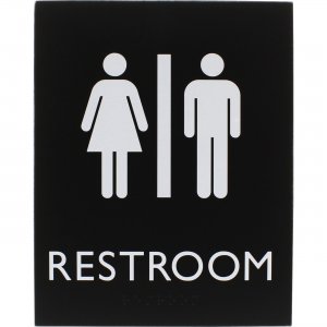 Lorell Restroom Sign 02663 LLR02663