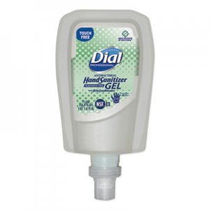 Dial Professional FIT Fragrance-Free Antimicrobial Touch Free Dispenser Refill Gel Hand Sanitizer, 1000 mL, 3/Carton DIA19029 19029