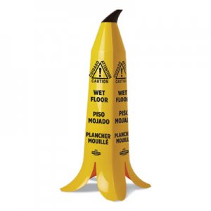 Impact Banana Wet Floor Cones, 14.25 x 14.25 x 36.75, Yellow/Brown/Black IMPB1101 B1101