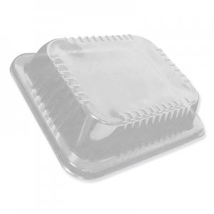 Durable Packaging Dome Lids for 12.63 x 10.5 Oblong Containers, 1.5" Half Size Steam Table Pan Lid
