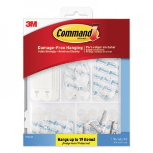 Command Clear Hooks and Strips, Plastic, Asst, 16 Picture Strips/15 Hooks/22 Strips/PK MMM17232ES 17232ES