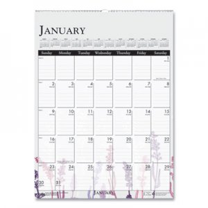 House of Doolittle 100% Recycled Wild Flower Wall Calendar, 12 x 16.5, Wild Flowers, 2021 HOD3462 3462