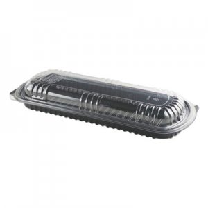 Anchor Packaging MicroRaves Rib Container with Vented Anti-Fog Lids, Full Slab, 30 oz, 16.38 x 6.76 x
