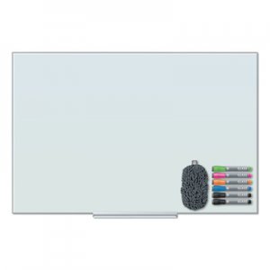 U Brands Floating Glass Dry Erase Board, 48 x 36, White UBR3977U0001 3977U00-01